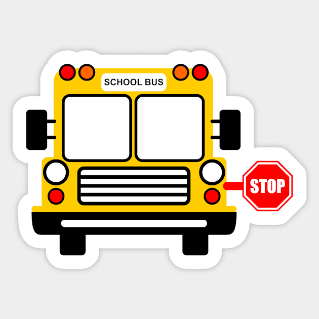 School Bus Driver Sticker by Hastag Pos